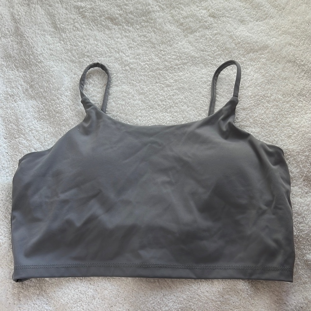 Gray crop workout tank from Amazon